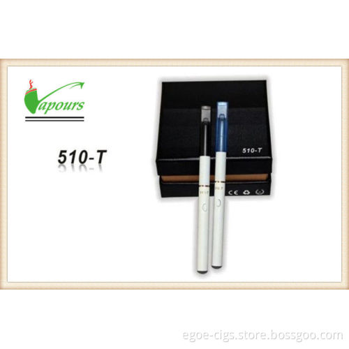 Mini 510 T 180mah Womens Electronic Cigarette With 350 Puffs , Black